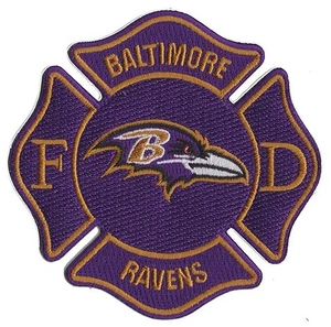 Baltimore Ravens FD NEW Football Fire Patch - Picture 1 of 1