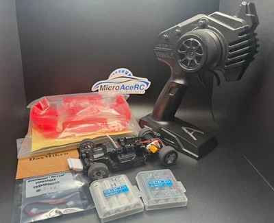 Used Kyosho Mini-z stock MR03 with new Jomurema body and AAA batteries - Image 1 of 4