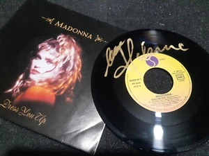 madonna autograph vinyl 7' DRESS YOUR UP signed live ticket concert collectors - Picture 1 of 1