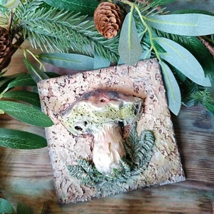 Unique Original Realistic Mushroom 3D Wall Plaque Forest Nature Lover Décor - Picture 1 of 19