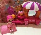 LOT Mini Lalaloopsy Doll Shoes Dress Wigs Accessories with Vanity Doll Furniture