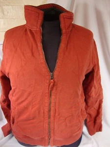 GAP Red Orange Size M Medium Men's Jacket Zip Up Hoodless Clothing Sweater Shirt - Picture 1 of 5