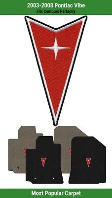 Alfombrillas delanteras Lloyd Ultimat para Pontiac Vibe '03-08 con logotipo emblema Pontiac Foto 1 de 4