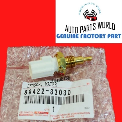 NEW GENUINE OEM TOYOTA LEXUS SCION WATER COOLANT TEMPERATURE SENSOR 89422-33030 - Image 1 of 4