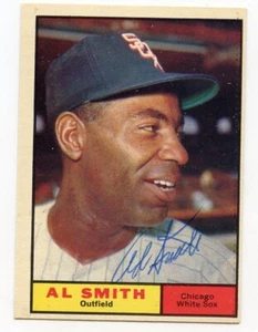 AL SMITH Signed 1961 Topps # 170 White Sox Guaranteed Authentic KOA - Picture 1 of 1
