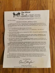 The Beatles Fan Club renewal letter May 1965 - Imagen 1 de 2