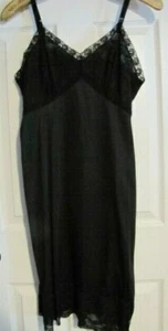 Women's Vintage Full Slip, Medium (38), Black from 'Sears' - Picture 1 of 3