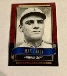 2003 Upper deck baseball card Max Carey #87