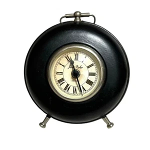 Vintage James Parker Sheffield Clock Black Wood 8.5" Domed Glass Desk Victorian - Picture 1 of 6
