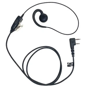 2 Way Walkie Talkie C-Style Heatset for Kenwood Baofeng C shape Earpiece PTT Mic - Picture 1 of 4