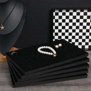 5Pcs Jewelry Organizer Inserts Display Trays Jewelry Storage Pad Tray - Picture 1 of 10