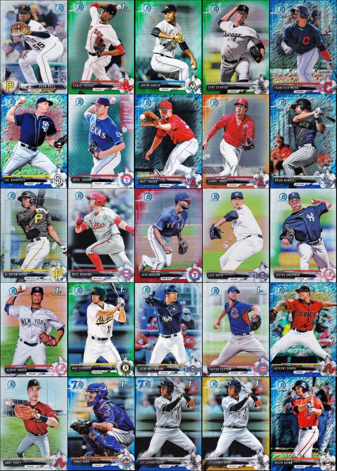 2017 Bowmam Chrome Mini INSERT CARDS Pick Your Player(s) Banda Sheffield - Image 1 of 1