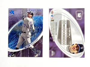 BLUE ESSENTIAL CREDENTIALS SSP /12 NOW 2004 FLEER SKYBOX EX TODD HELTON ROCKIES - Picture 1 of 1