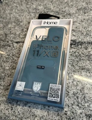 iHOME Velocase - Funda iPhone 11 o XR - Transparente / Azul Foto 1 de 3
