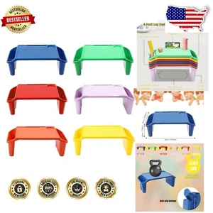 Multicolor Stackable Kids Lap Desk Trays - Perfect for Study & Play - 6 Pack - Bild 1 von 9