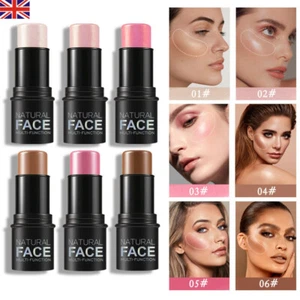 Highlighter Blush Stick Face Contour Illuminator Lasting Brighten Cheek Lips - Picture 1 of 12