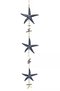 Seestern Girlande blau | Dekohänger Hängedeko | maritim | Deko Hänger | 15x80 cm - Bild 1 von 2