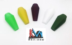 3D Printed Monolith Crystal -Green, Neon Green, Yellow, White, Black Cherry - Picture 1 of 8