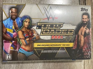 2021 TOPPS Fully Loaded WWE wrestling factory sealed hobby box pack 1 auto card - Foto 1 di 3