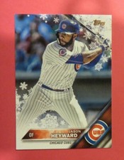2016 Topps, Chicago Cubs, Wal-Mart Holiday Snowflake - JASON HEYWARD