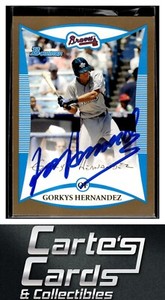 Gorkys Hernandez 2008 Bowman Draft Picks #BDPP99 Gold TTM/IP Signed Autographed