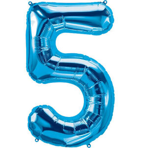 NEW 33 Blue Number Balloons Happy Birthday Wedding New Years Party Graduate