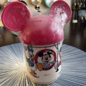 Vintage Disneyland Tasse mit Ohren versiegelt Mickey Mouse Club Walt Disney - Bild 1 von 7