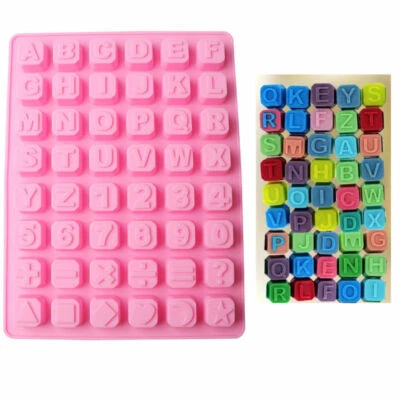 Alphabet Mould Numbers Letters Symbols Cake Decorating Fondant Chocolates Sweets - Image 1 of 4