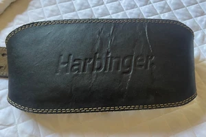 Cintura sollevamento pesi Harbinger 6" imbottita in pelle ottima casa senza fumo nera - Foto 1 di 6