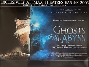 GHOSTS OF THE ABYSS ORIG BRITISH QUAD MOVIE POSTER 30" X 40" ROLLED NEW CAMERON - Picture 1 of 1