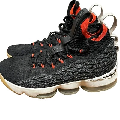 Nike LeBron XV 15 Graffiti Sneakers Women’s Size 8 Sail Black BBZ 330 - Image 1 of 4