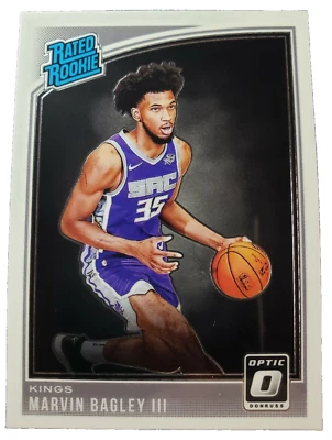 2018-19 Panini Donruss Otpic Basketball Marvin Bagley III Rated Rookie #168 - Image 1 of 4