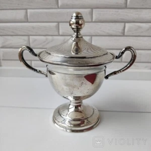 20th Gorgeous 800 Silver Lidded Sugar Bowl 88g Hallmarked - Picture 1 of 9
