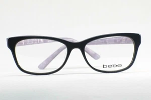BEBE  BB5081  JET BLACK  Eyeglasses New Authentic 52 - Picture 1 of 7