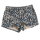 Juicy Couture Black Label Tan Leopard Print Chateau Shorts Size 29
