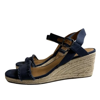 Sandalias de cuña Lucky Brand Marceline azul marino para mujer talla 11M Foto 1 de 4
