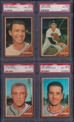 PSA 8 1962 Topps #556 Al Spangler Houston Colt .45s SETBREAK READ - Image 1 of 4