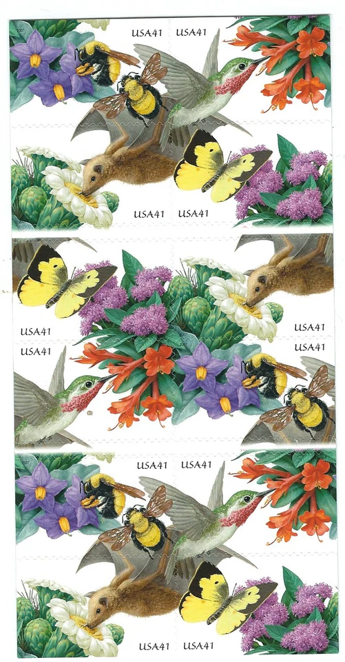 Scott #4153/6...41 Cent...Pollination...2 Sided Unfolded Booklet of 20 - Image 1 of 1