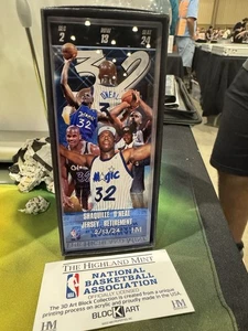 shaquille o'neal Jersey Retirement Franklin Mint , AMAZING Orlando Magic History - Picture 1 of 3