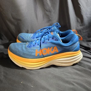 Hoka One One Bondi 8 Costal Sky Vibrant Orange Running Shoes Men's Sz 11.5D - Picture 1 of 8