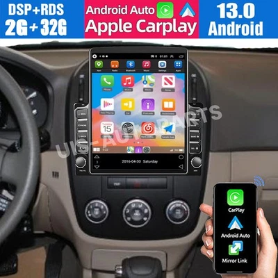 Radio estéreo de coche inalámbrico CarPlay para Kia Spectra 2007-2009 Android 13 GPS + cámara Foto 1 de 4