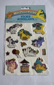 Vintage My Little Pony - Mon Petit Poney - Puffy Stickers - G1 1980s Merchandise - Picture 1 of 2