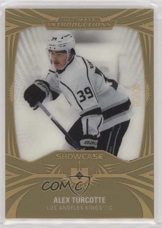 2021 Ultimate Collection Introductions Showcase Gold /49 Alex Turcotte Rookie RC - Image 1 of 2