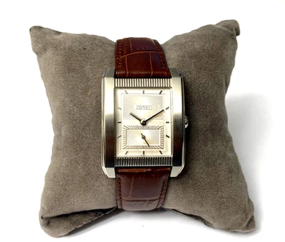 ESPRIT PURE VITALITY Damenuhr mit Lederband, Edelstahl, rechteckig, ES102222004 - Bild 1 von 4