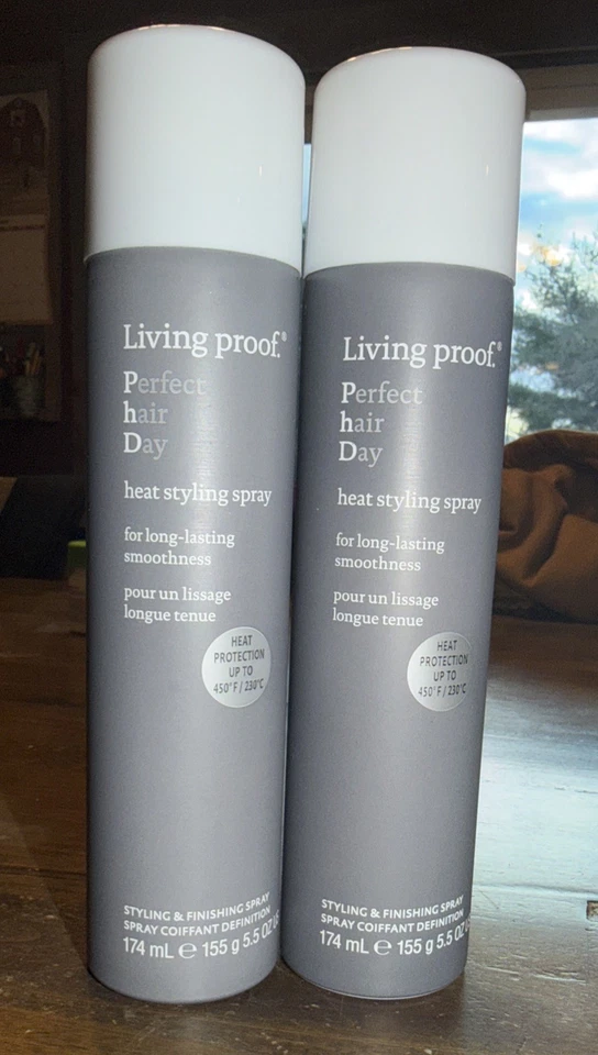 2 Living Proof Hair Day Heat Styling Spray 5.5oz