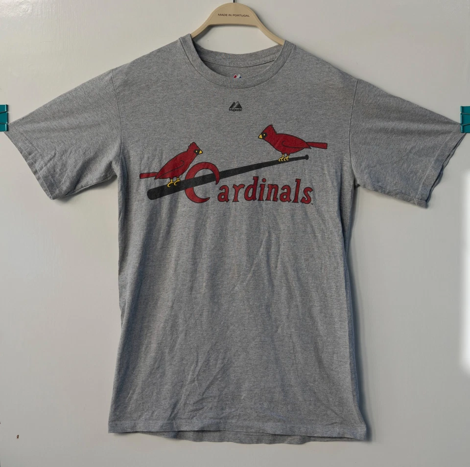 Majestuosa camiseta de béisbol MLB de los Cardenales de San Luis para hombre Stan Musial talla S Foto 1 de 4