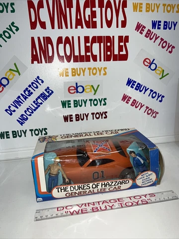 Vintage Mego Dukes of Hazzard 3/4 1981  Original box With Luke & Bo RARE 🔥 Cover