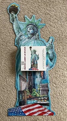 Statue of Liberty Shaped 1000 Piece Jigsaw Puzzle Made in the USA NEW SEALED - Image 1 of 4