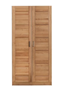 Kleiderschrank Türen Holz Kernbuche teilmassiv Natur geölt 2-türig Pia - Bild 1 von 2