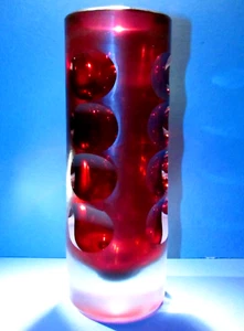 4 LBS BERANEK Studio Art Glass Crystal Vase Hand Blown Czech Bohemia Atelier - Picture 1 of 13
